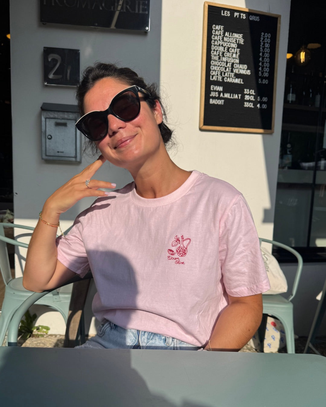 Top Olive - 100% coton
